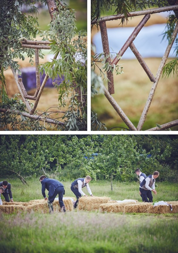 creative and relaxed wedding photography of boho festival wedding in Dorset