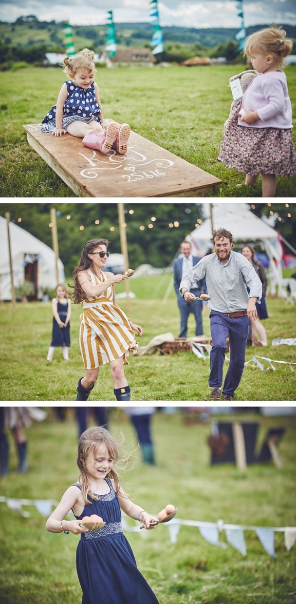 creative and relaxed wedding photography of boho festival wedding in Dorset
