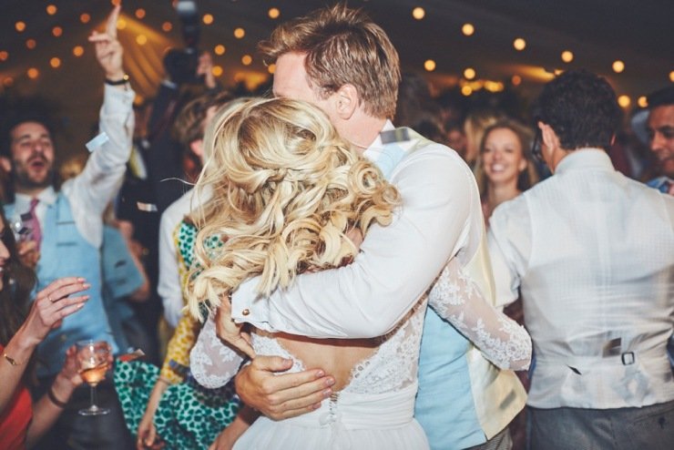 first dance at marquee wedding in Devon