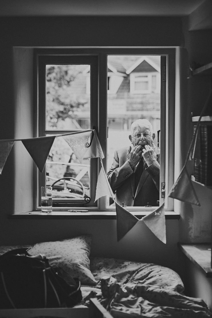 grandad whistling at the window
