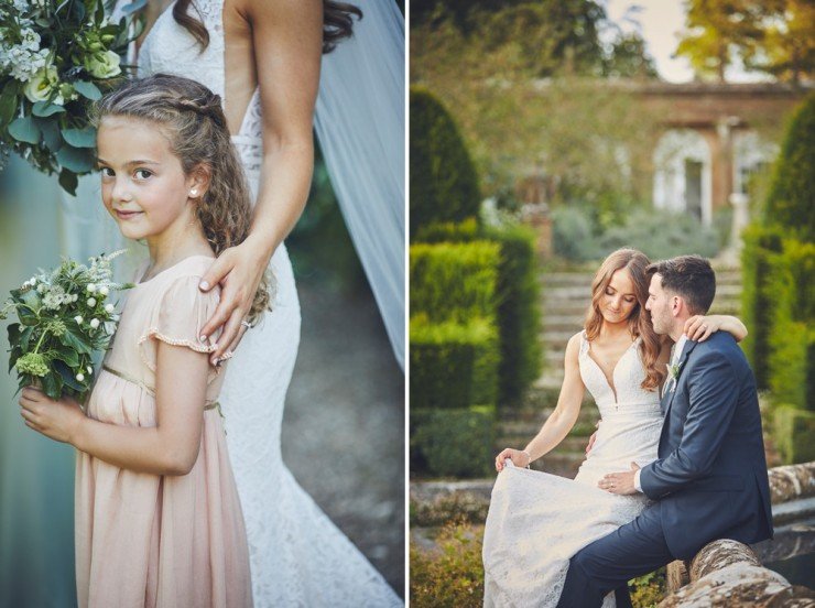 documentary wedding photography at mapperton house in Somerset