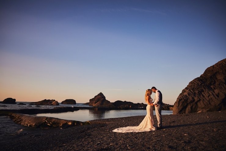 wedding sunset tunnels beaches Devon