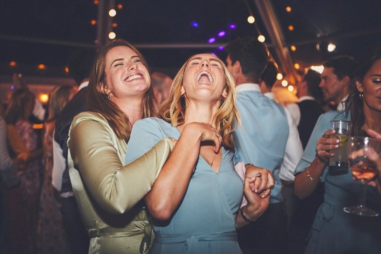 first dance at marquee wedding in Devon