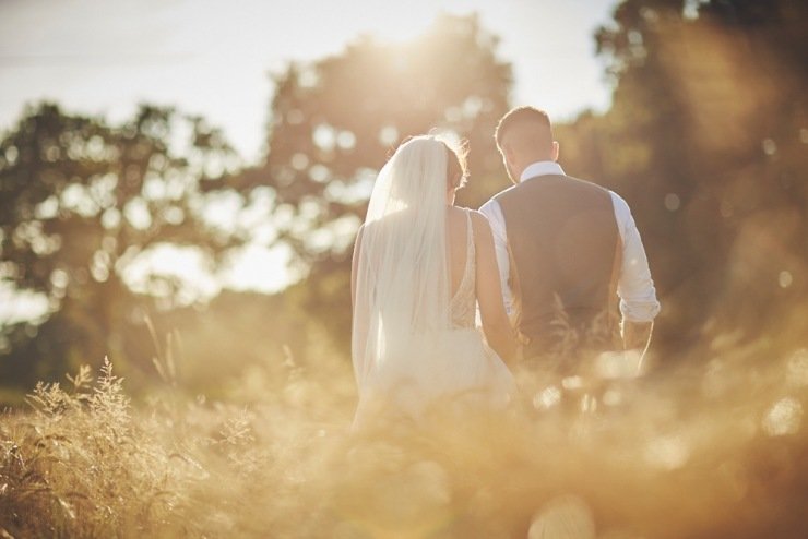 golden hour portraits wedding photography Upton Barn and walled garden Devon