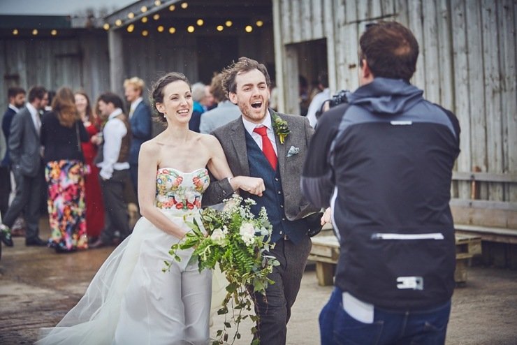 relaxed wedding photographers The Barn at South Milton