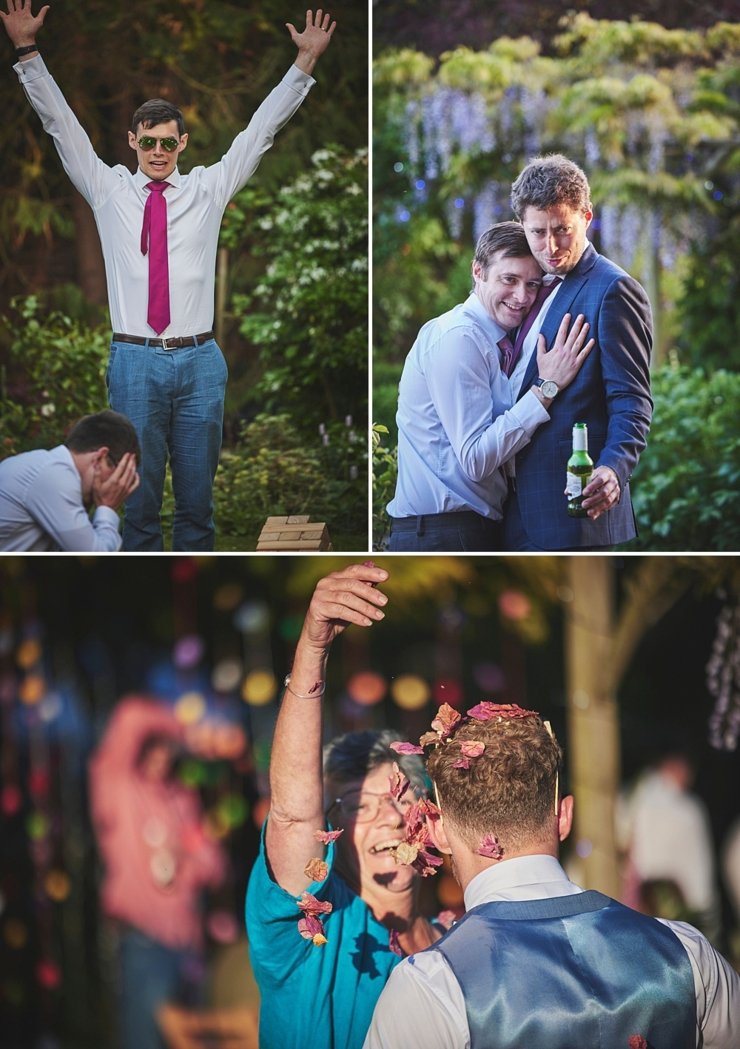 guests at a diy boho wedding in Exeter