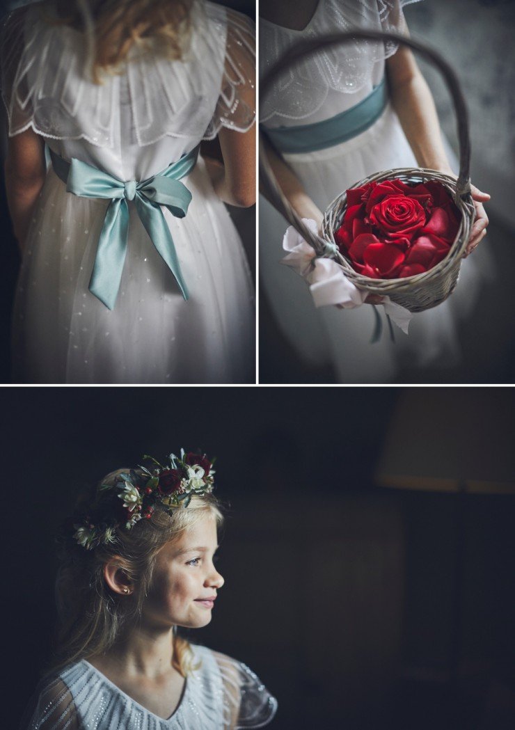 beautiful bride getting ready before wedding ceremony at Hotel Endsleigh in Devon