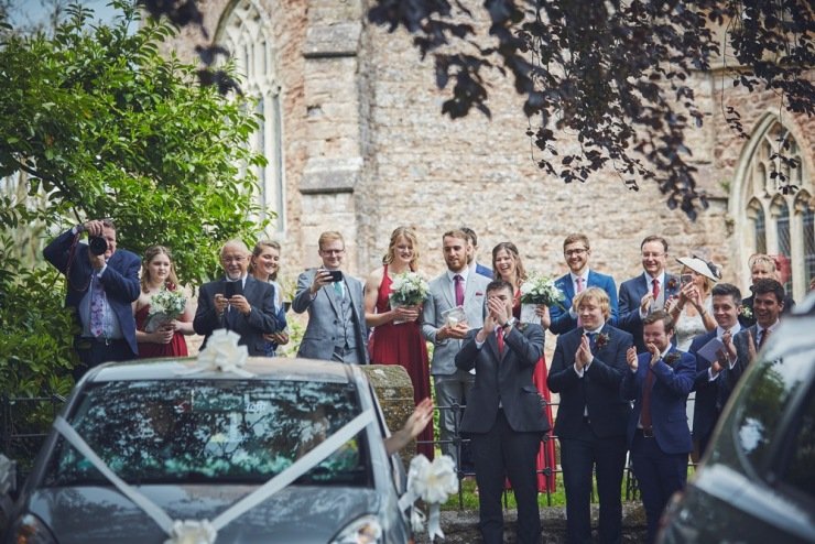 Wedding photography at The Corn Barn devon
