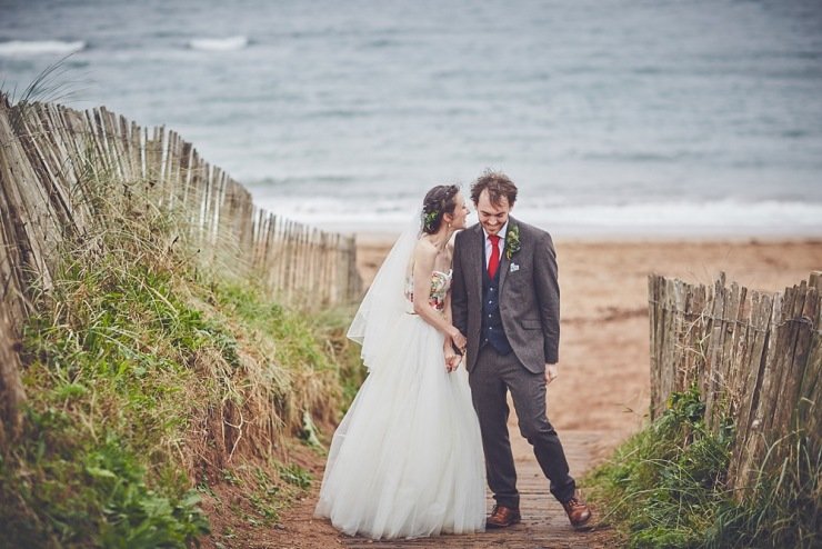 relaxed wedding photographers The Barn at South Milton