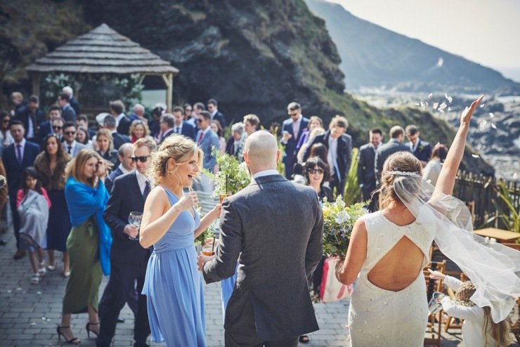 Wedding photography at Tunnels Beaches devon