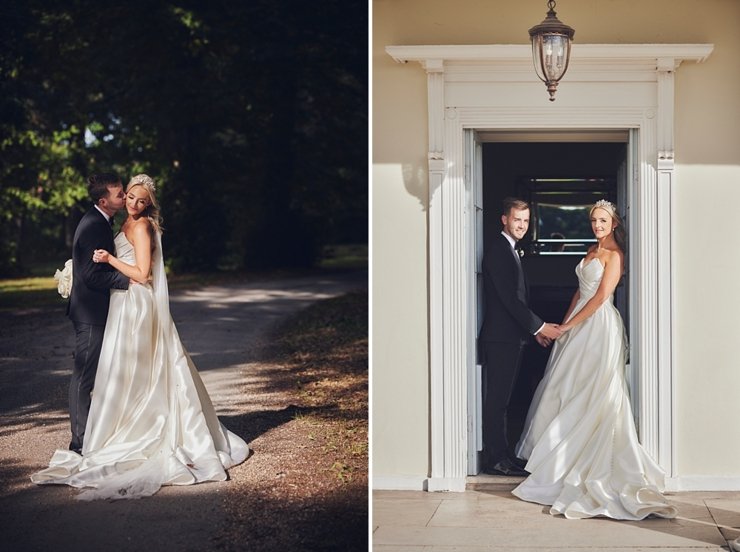 bride and groom portrait at Rockbeare Manor Exeter