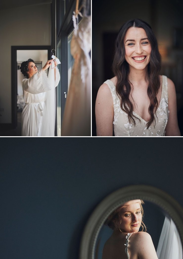 getting ready at Cathay House wedding and deer park country house