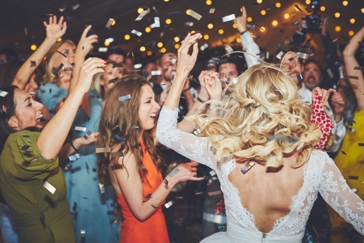 first dance at marquee wedding in Devon