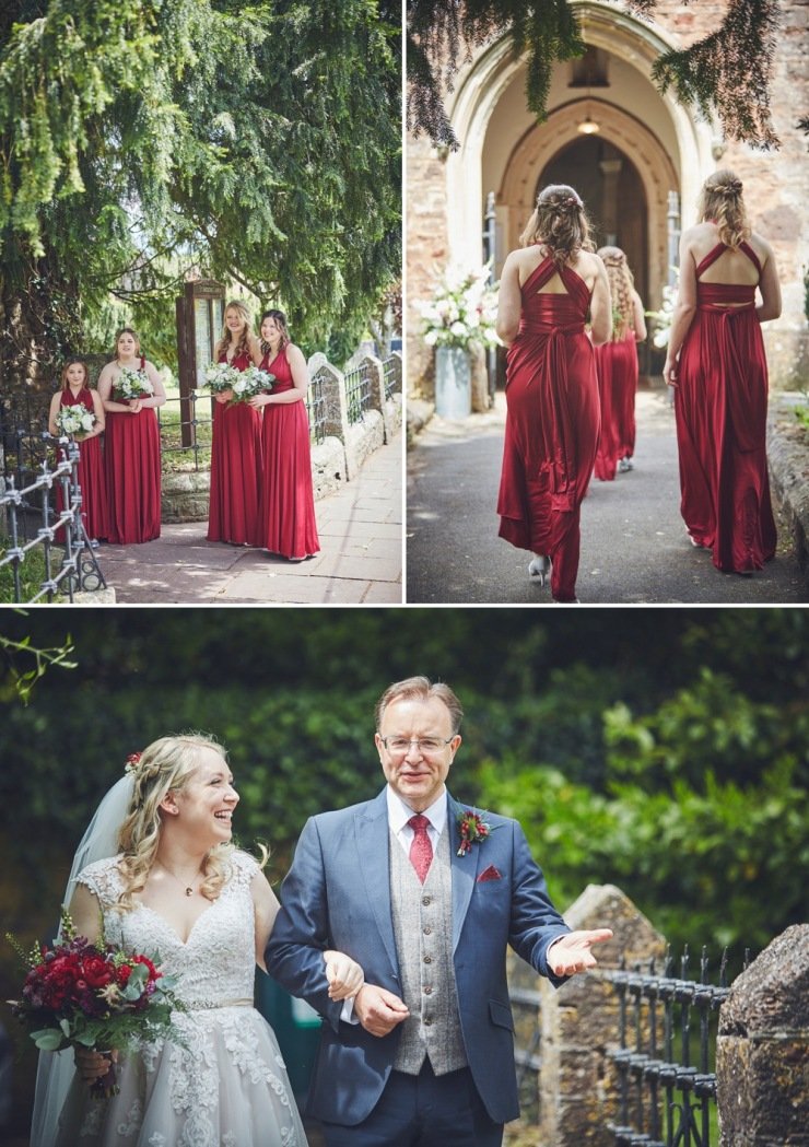 Wedding photography at The Corn Barn devon