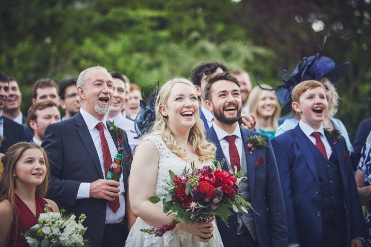 Wedding photography at The Corn Barn devon