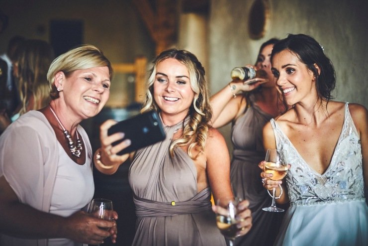 evening party at Devon wedding venue upton barn and walled garden