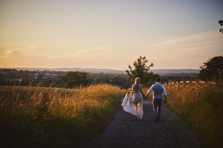 golden hour portraits Upton Barn and walled garden