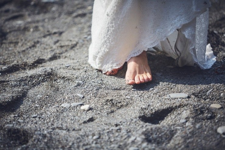 Wedding photography at Tunnels Beaches devon