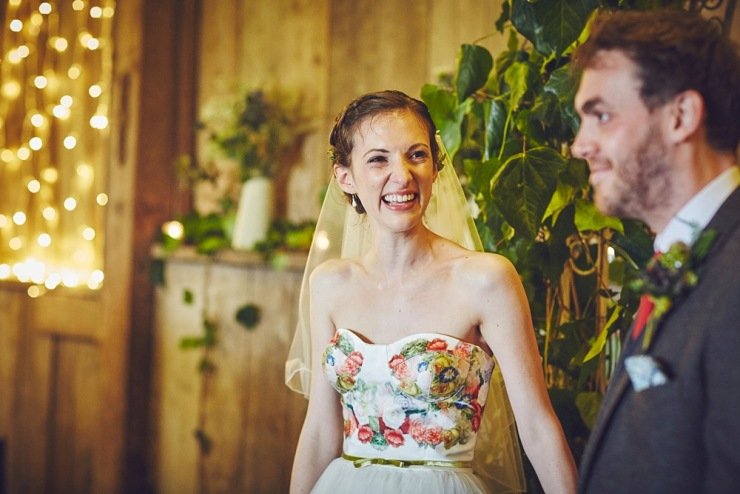 relaxed wedding photographers The Barn at South Milton