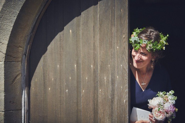 relaxed photography of a marquee  country wedding in Devon