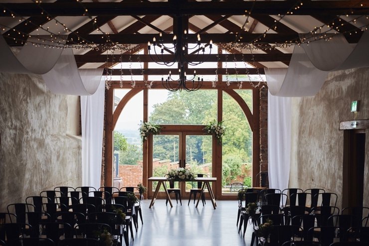 cider barn ceremony upton barn and walled garden