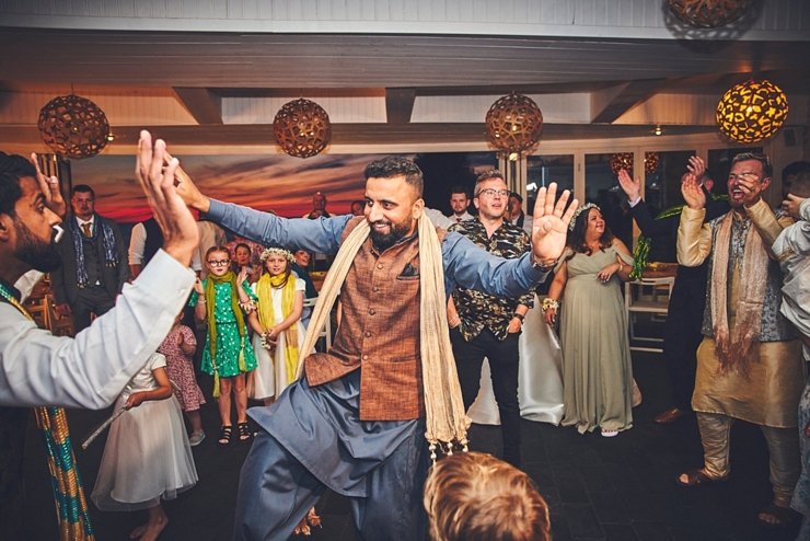 bangra dancing at tunnels beaches in Devon