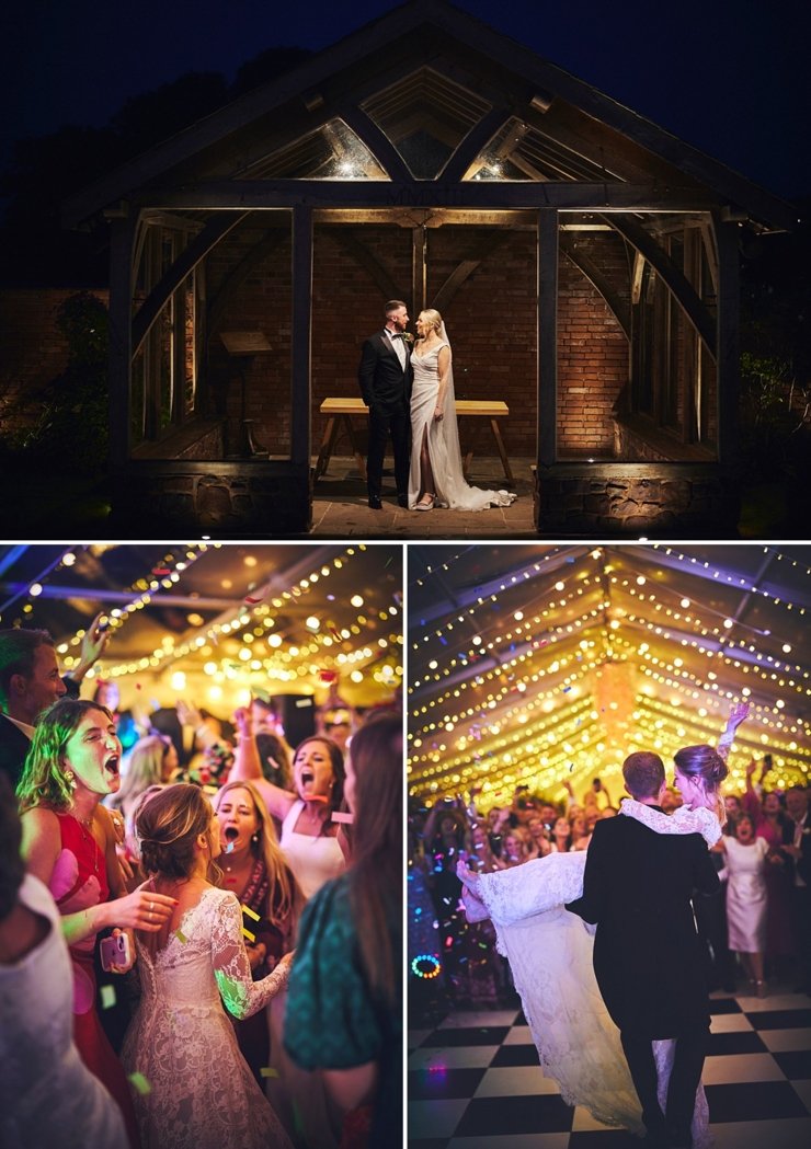 dancing at Upton Barn wedding