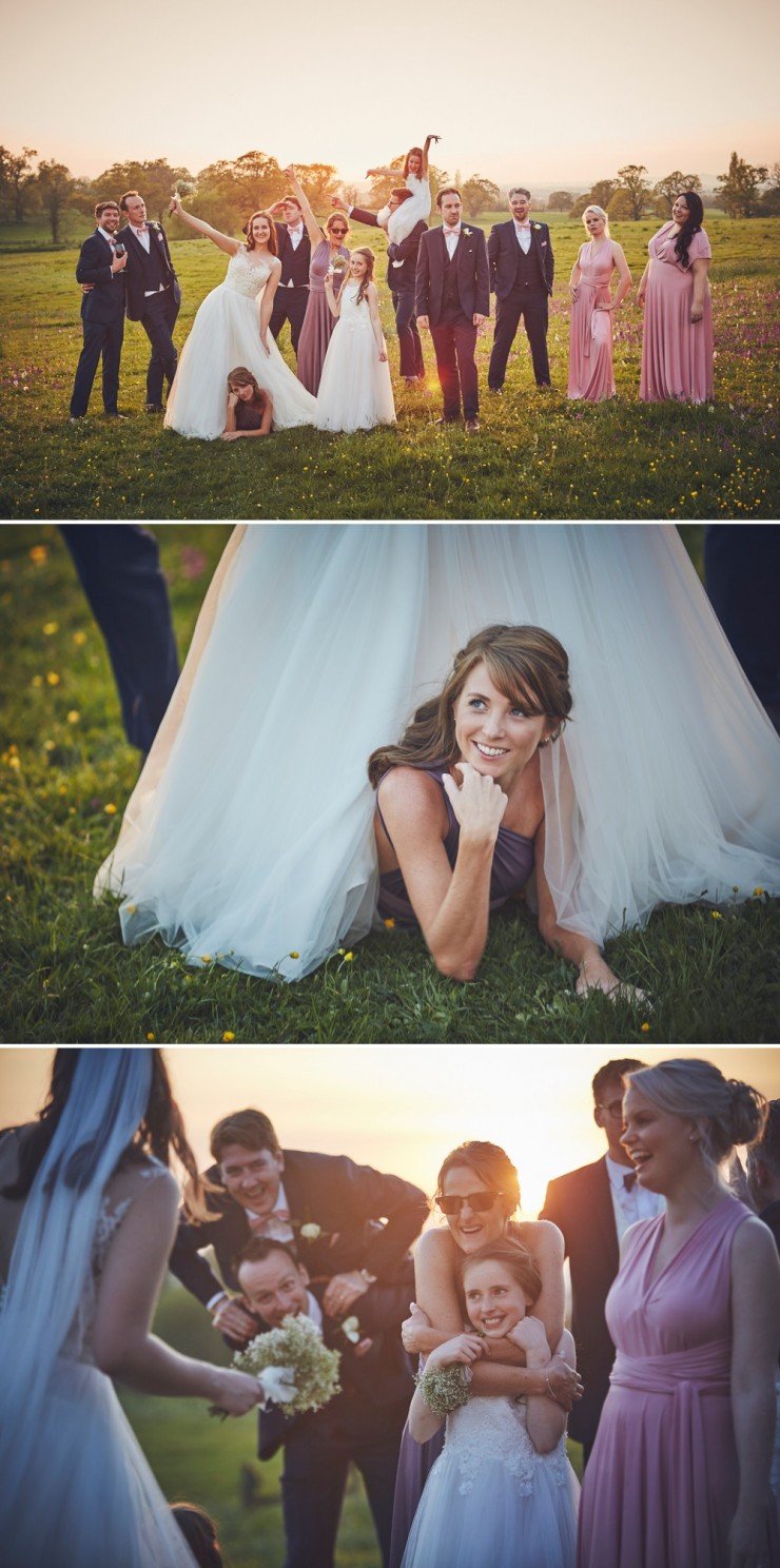 relaxed summer wedding photography at rockbeare manor in devon