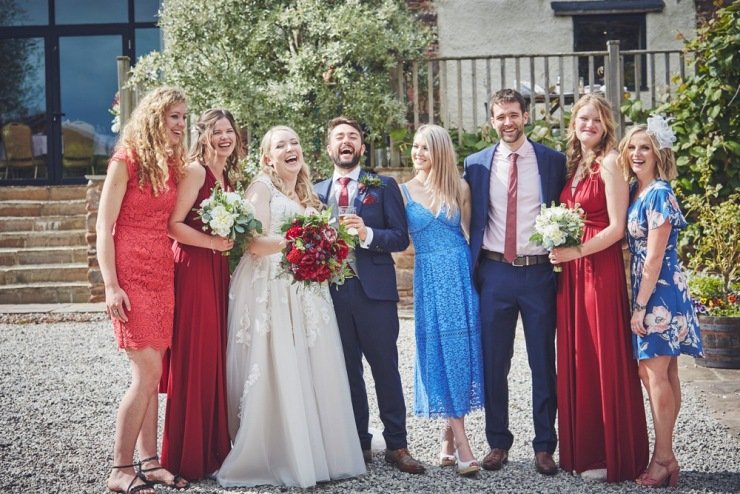 Wedding photography at The Corn Barn devon