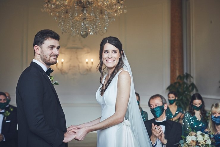 Photography of small micro wedding at Rockbeare Manor Devon
