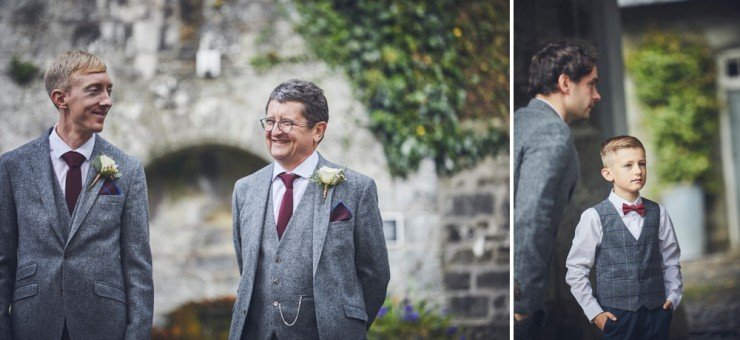 candid photography of groom reading his speech at Hotel Endsleigh in Devon