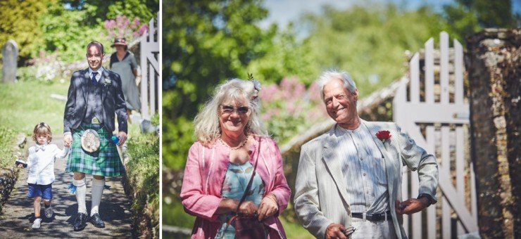 relaxed photography of a marquee  country wedding in Devon