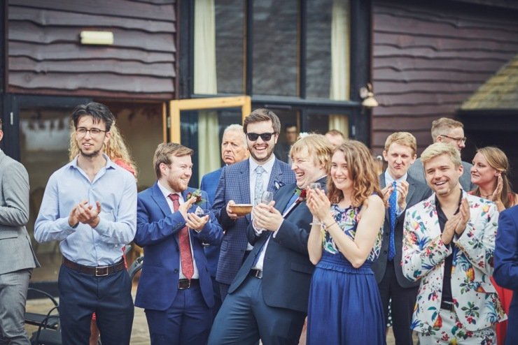 Wedding photography at The Corn Barn devon