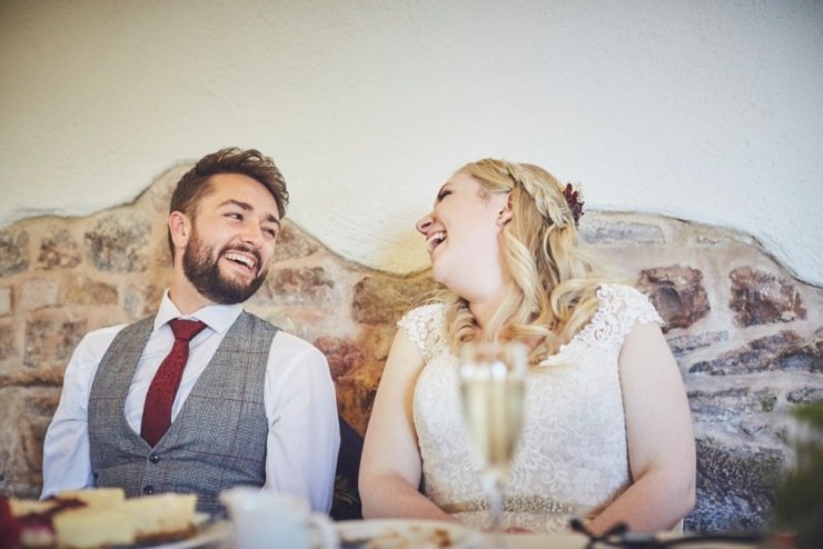 Wedding photography at The Corn Barn devon