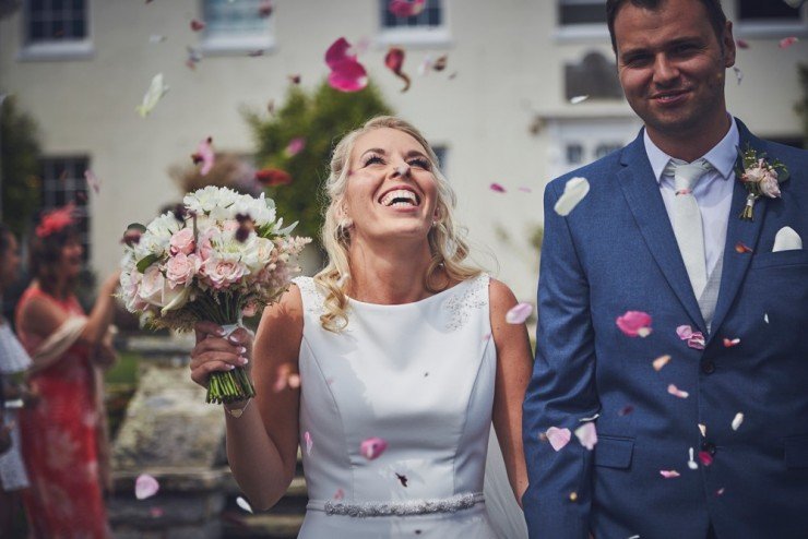 documentary wedding photography from team of two in devon at Rockbeare manor in Exeter