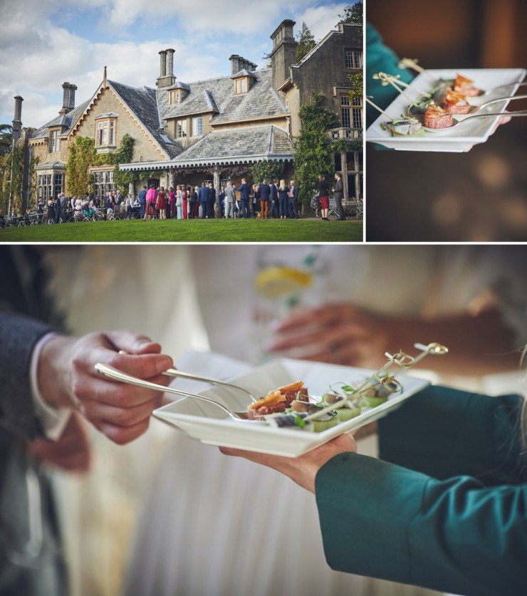 beautiful contemporary wedding photography of bride and groom at their Autumn wedding at Hotel Endsleigh in Devon