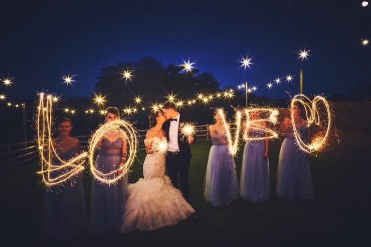 sparkler photography at upton barn and walled garden devon