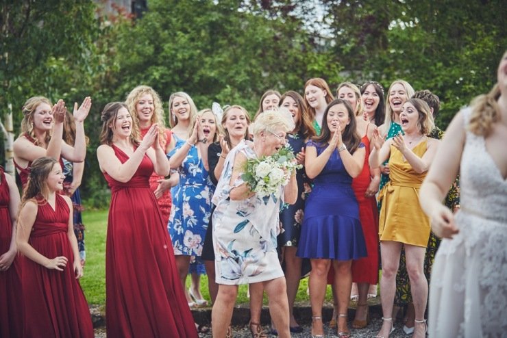 Wedding photography at The Corn Barn devon