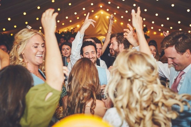 first dance at marquee wedding in Devon