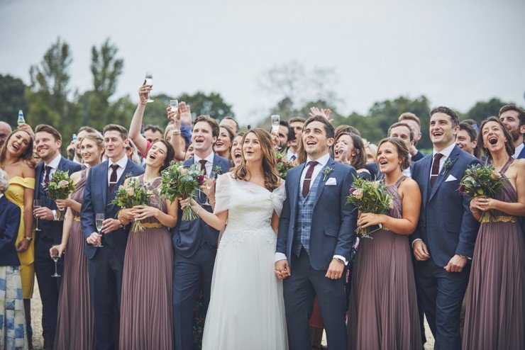 documentary wedding photography from team of two in devon at Rockbeare manor in Exeter