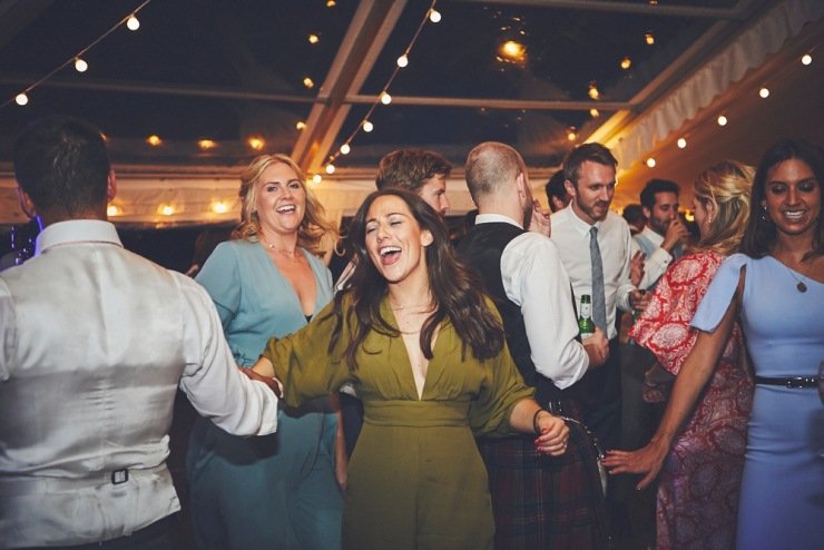 first dance at marquee wedding in Devon