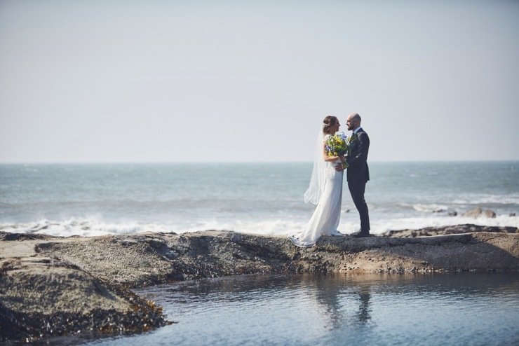 Wedding photography at Tunnels Beaches devon