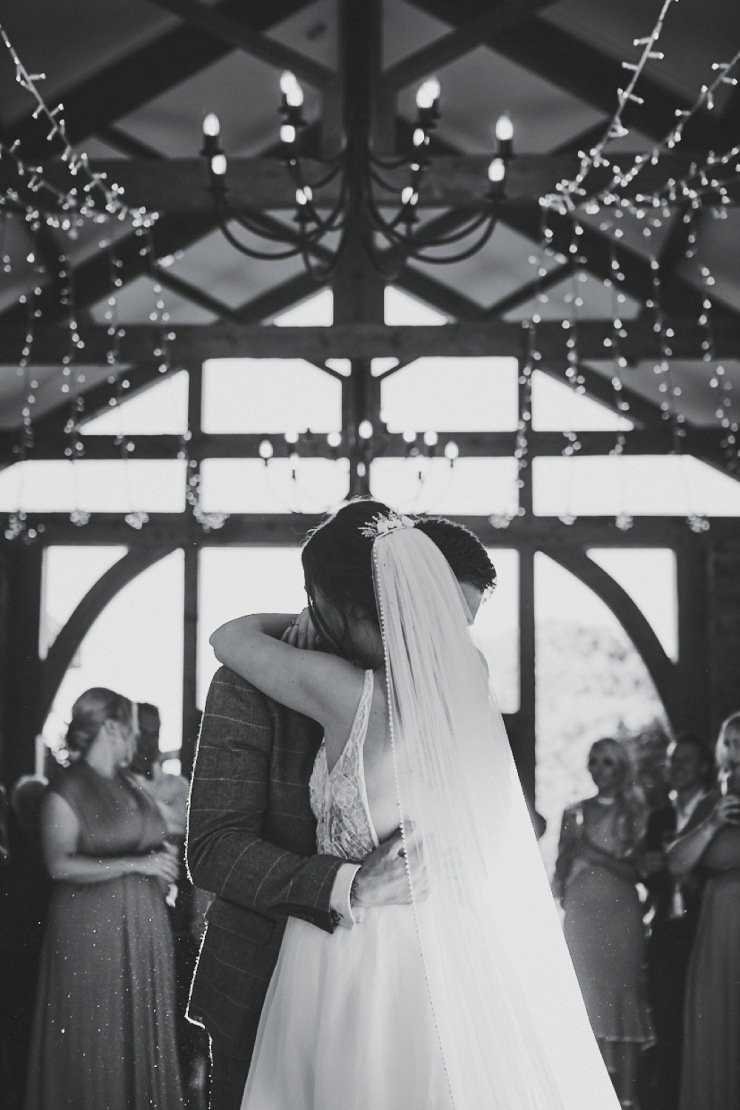 first dance in Devon wedding venue upton barn and walled garden
