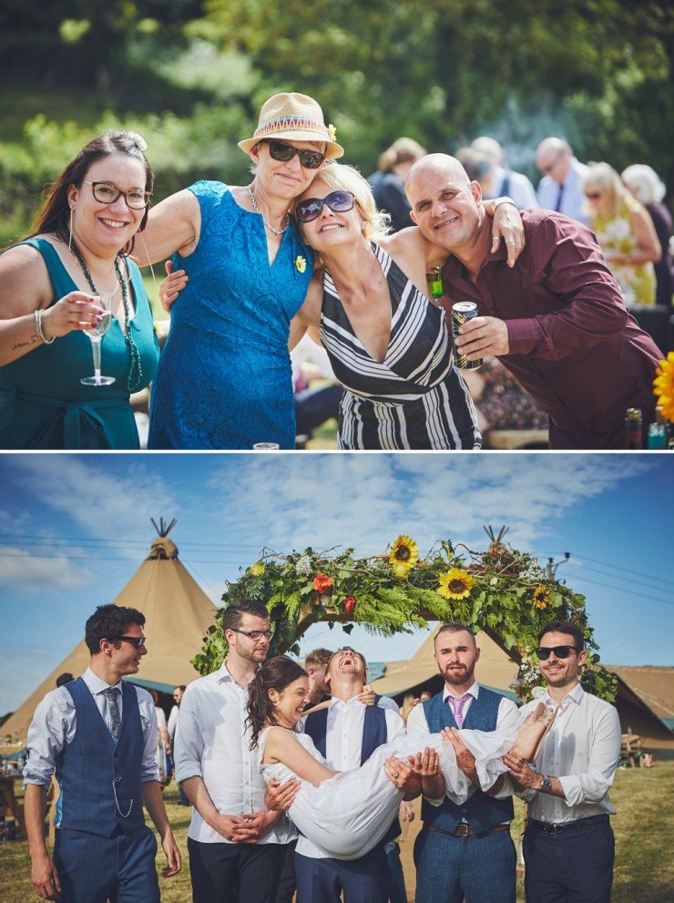 summer wedding photography in devon