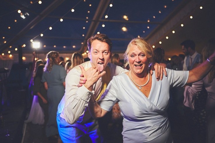 first dance at marquee wedding in Devon