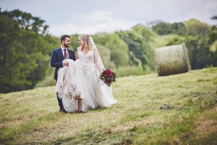 Wedding photography at The Corn Barn devon