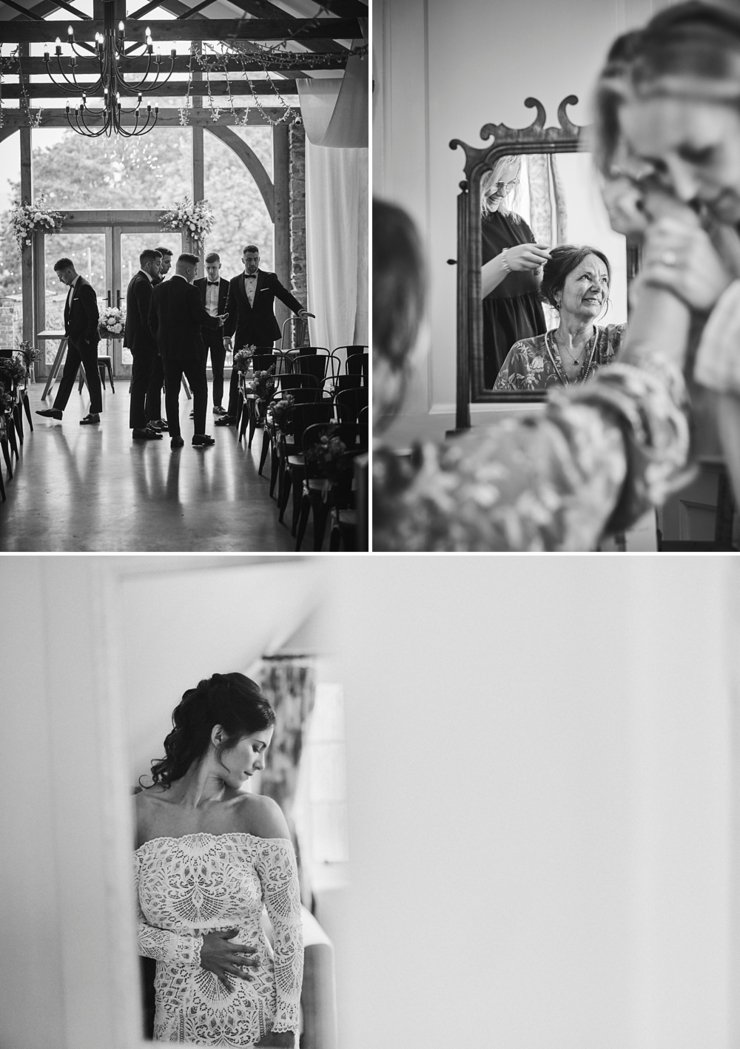 getting ready at Cathay House wedding