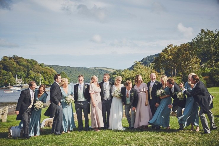 relaxed wedding photographer marquee wedding Devon