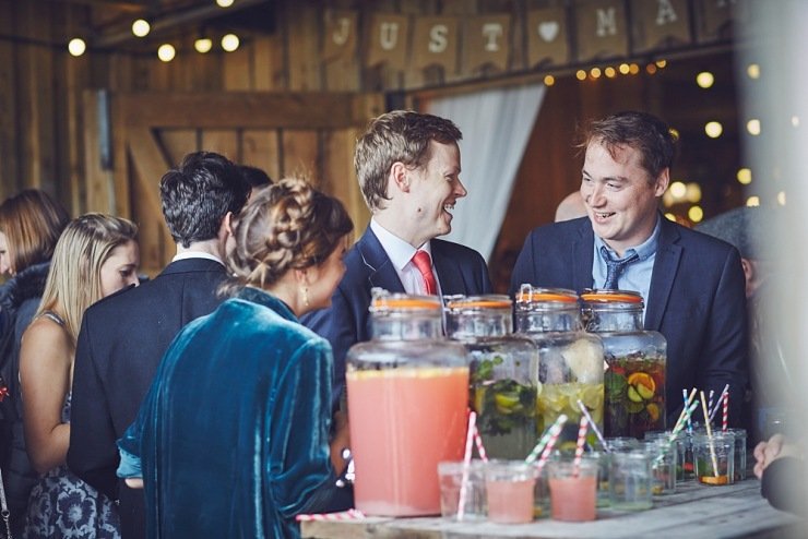 relaxed wedding photographers The Barn at South Milton