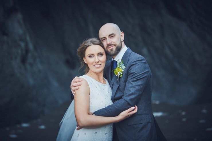 Wedding photography at Tunnels Beaches devon